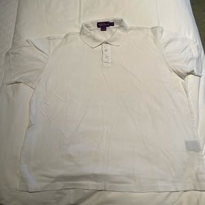 Purple label Ralph Lauren white polo shirt